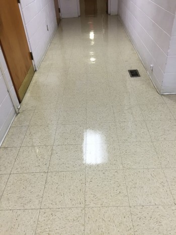 Before & after floor care mount Calvary church in Monroe, NC