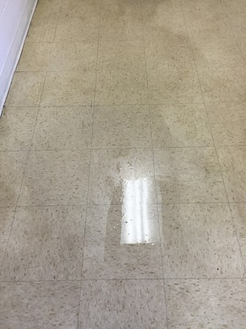 Before & after floor care mount Calvary church in Monroe, NC