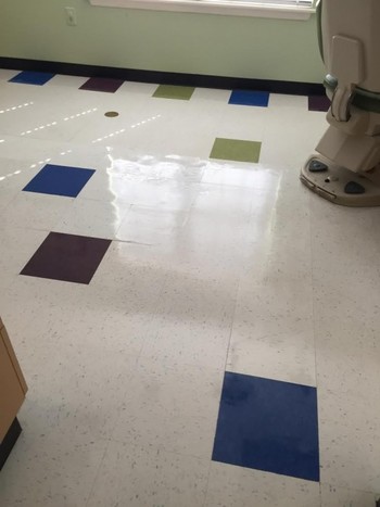 Floor Cleaning at Dr. Holley's Office in Huntersville, NC