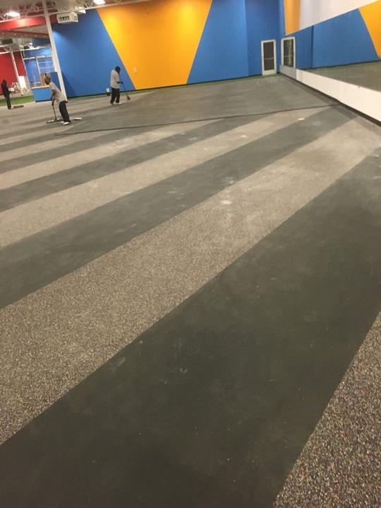 Post construction clean up fitness connection in Charlotte nc 60,000 sg ft