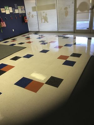Before & After Floor Cleaning at Pencils, Games & High Fives Child Care Learning Center in Charlotte, NC (4)