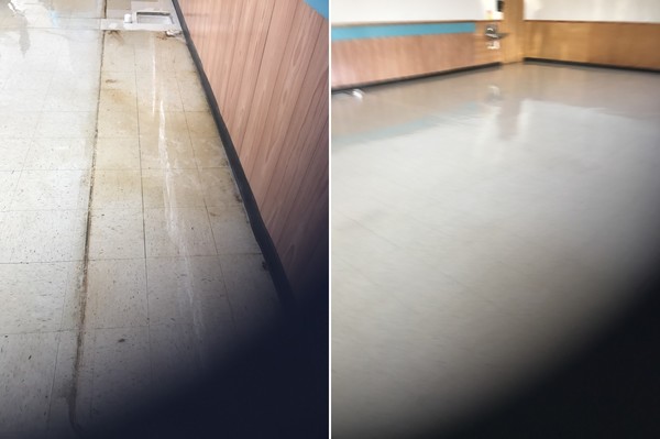 Before & After Floor Cleaning at Taylor's Soul Food Restaurant in Rock Hill, SC (1)