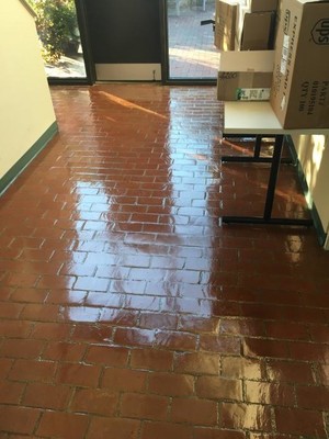 Before & after floor care Bartlett research laboratory in Charlotte, NC