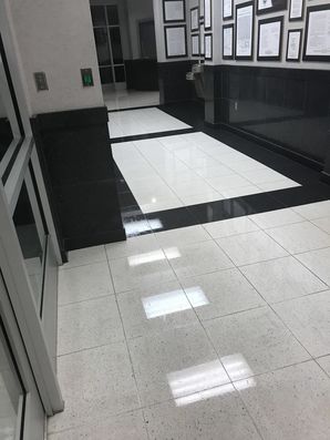 Before & After Floor Care at the Mooresville Police Department in Mooresville, NC (2)