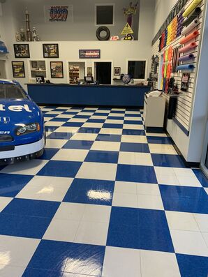 Before and After Floor Cleaning Carolina Racing Supply in Mooresville, NC (3)