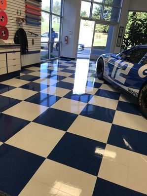 Before & After Floor Cleaning Carolina Racing in Mooresville, NC (2)