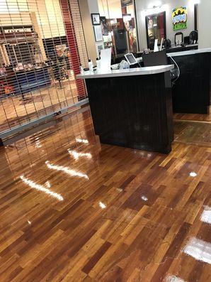Before & After Floor Cleaning No Grease Barbershop in Concord, NC (2)