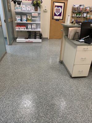 Before and after floor cleaning Gastonia Animal Hospital in Gastonia NC (3)