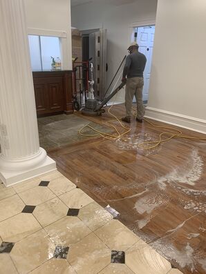 Before and after floor cleaning in Mooresville, NC (1)